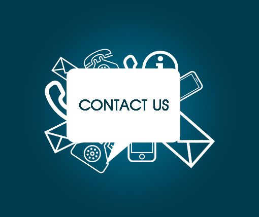 Contact us illustration with phone, email and communication icons